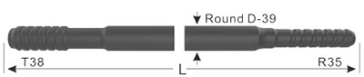 T38 R35 Drifter Drill Rod