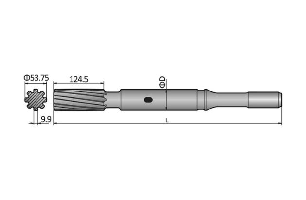 Epiroc COP1240 Shank Adapter