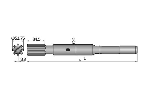 Epiroc COP1440, COP1550, COP1838 Shank Adapter