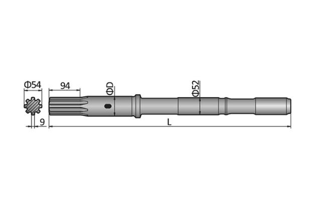 Epiroc COP1838 EX Shank Adapter
