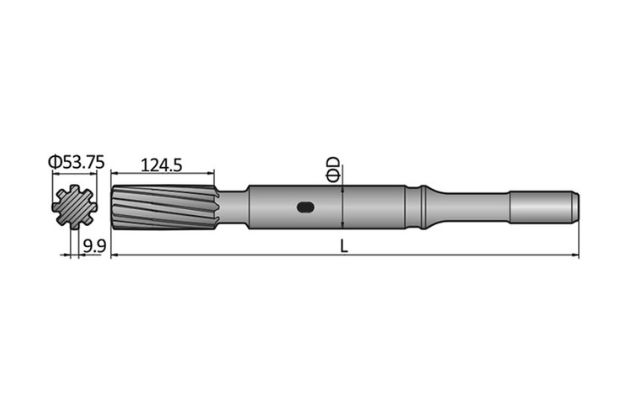 Epiroc COP1840 Shank Adapter