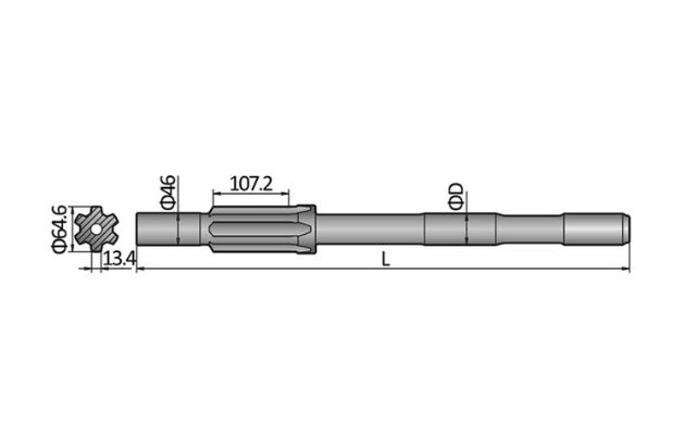 Ingersoll Rand YH 65RP Shank Adapter