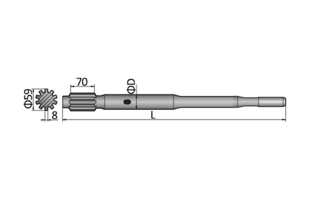 sandvik rd520, rd525 shank adapter