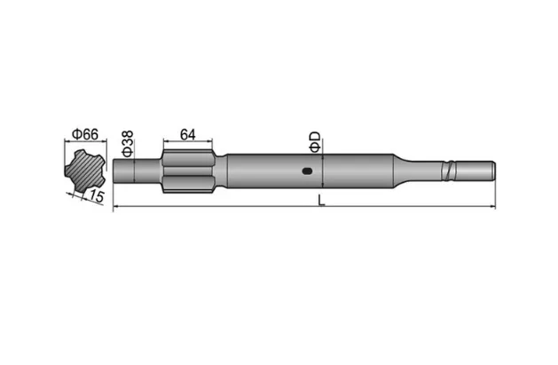 Boart HD 125, HD150, HD160 Shank Adapter