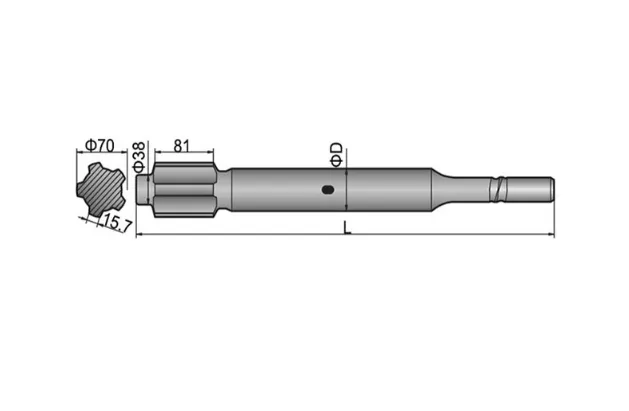 Boart HD 155 Shank Adapter