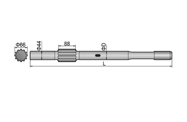 Gardner Denver HPR 1H Shank Adapter