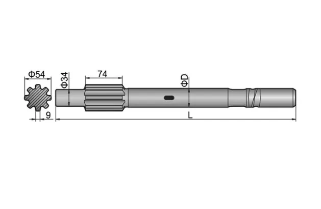 Hydrastar 350 Shank Adapter